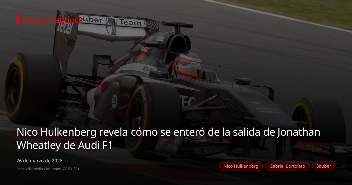 Nico Hulkenberg revela cómo se enteró de la salida de Jonathan Wheatley de Audi F1