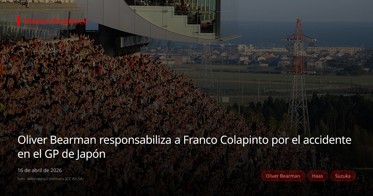 Oliver Bearman responsabiliza a Franco Colapinto por el accidente en el GP de Japón