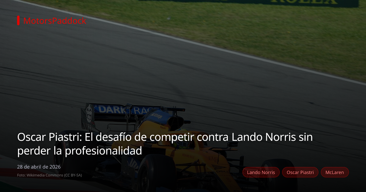 Oscar Piastri: El desafío de competir contra Lando Norris sin perder la profesionalidad