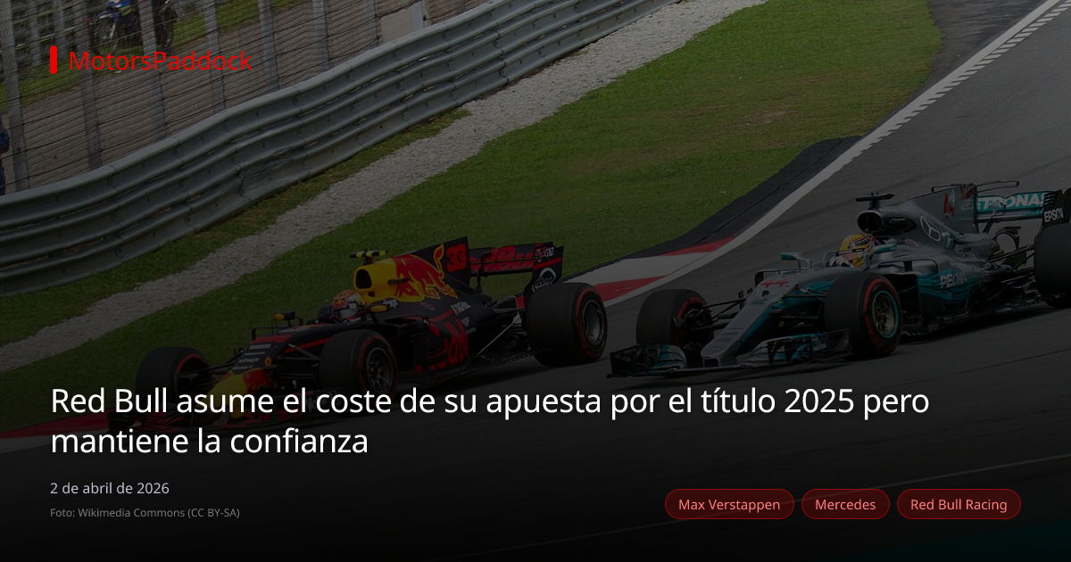 Red Bull asume el coste de su apuesta por el título 2025 pero mantiene la confianza