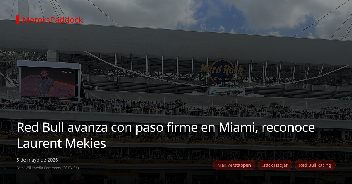 Red Bull avanza con paso firme en Miami, reconoce Laurent Mekies