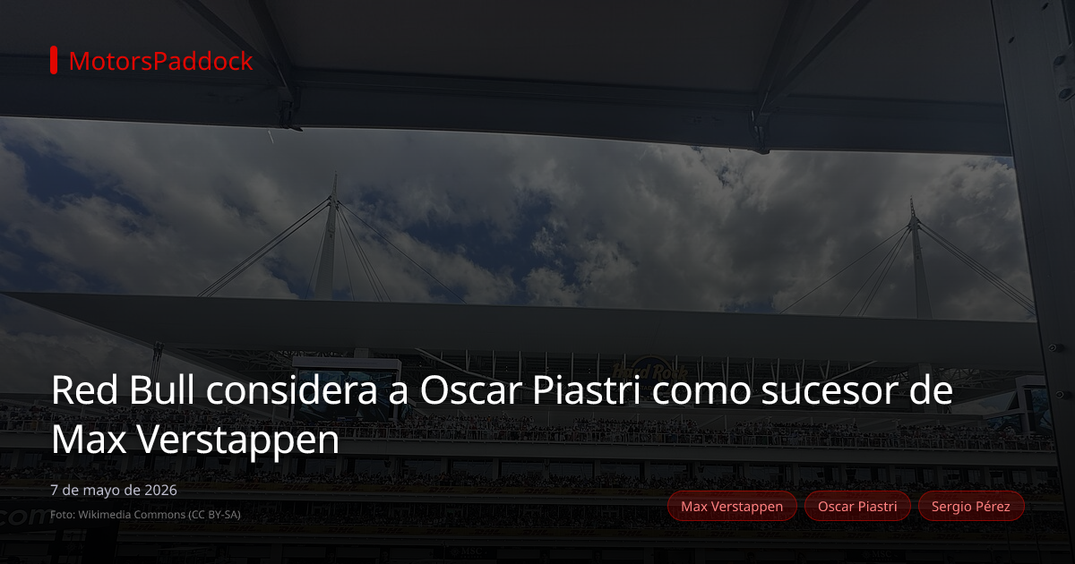 Red Bull considera a Oscar Piastri como sucesor de Max Verstappen