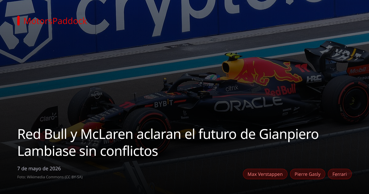 Red Bull y McLaren aclaran el futuro de Gianpiero Lambiase sin conflictos