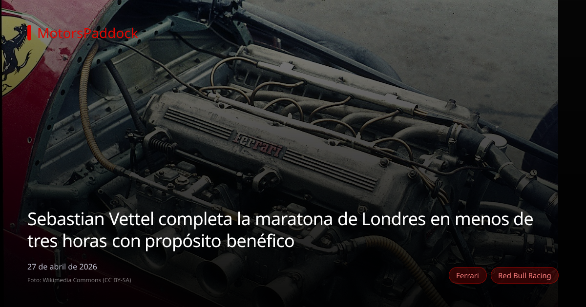 Sebastian Vettel completa la maratona de Londres en menos de tres horas con propósito benéfico