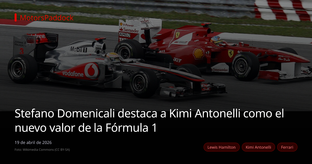 Stefano Domenicali destaca a Kimi Antonelli como el nuevo valor de la Fórmula 1