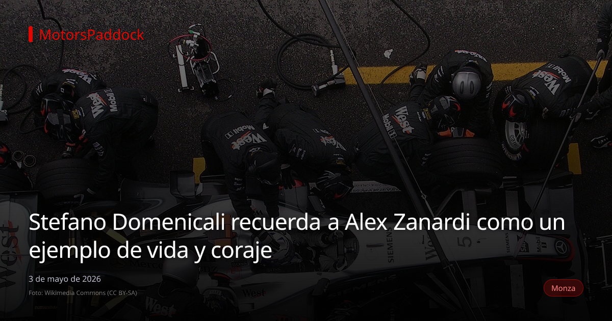 Stefano Domenicali recuerda a Alex Zanardi como un ejemplo de vida y coraje