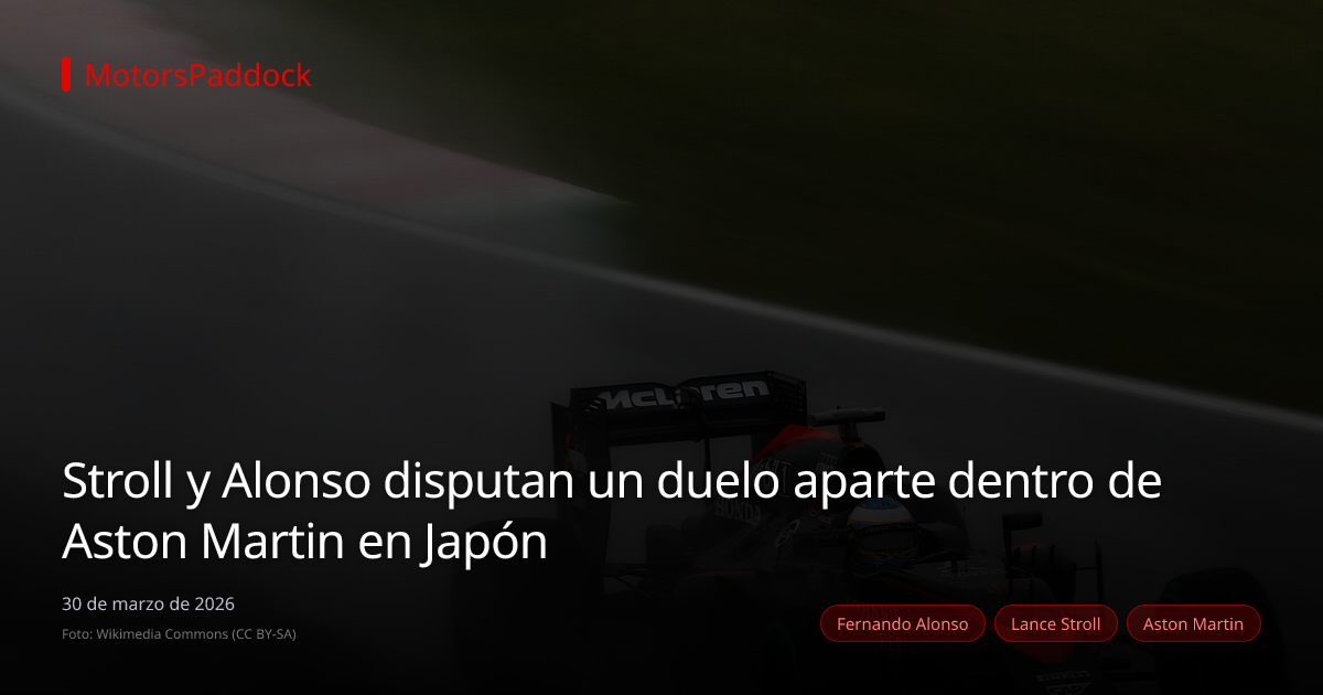 Stroll y Alonso disputan un duelo aparte dentro de Aston Martin en Japón