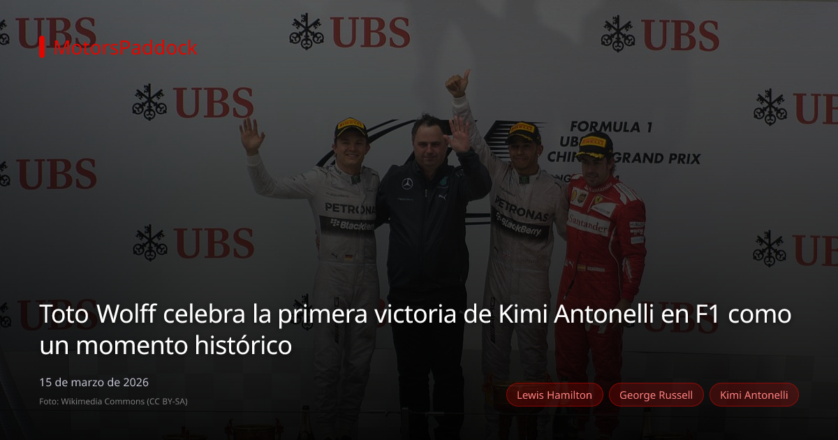 Toto Wolff celebra la primera victoria de Kimi Antonelli en F1 como un momento histórico
