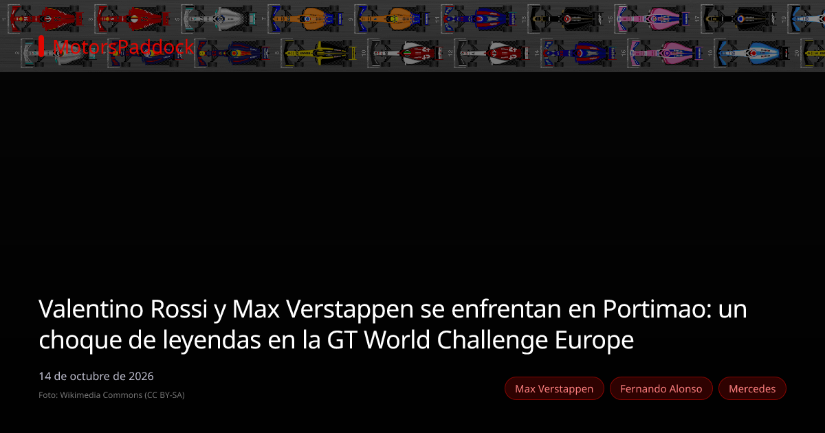 Rossi vs Verstappen: duelo épico en Portimao GT | MotorsPaddock