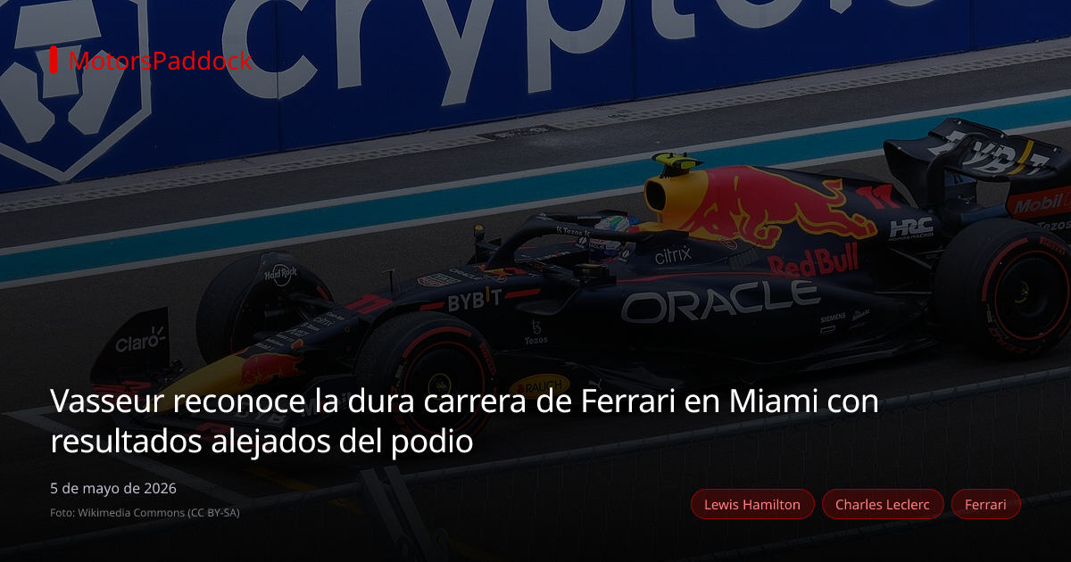 Vasseur reconoce la dura carrera de Ferrari en Miami con resultados alejados del podio